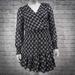Michael Kors Dresses | Michael Faux Wrap Polka Dot Mini Dress, Petite Xs | Color: Black | Size: Xsp