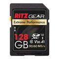 RitzGear SD Memory Card | Extreme Performance 128GB SDXC V30 UHS-I Class 10 Storage Card| 90/60 MB/s Read/Write Speed for DSLR & 3D Camera, 4K HD Video