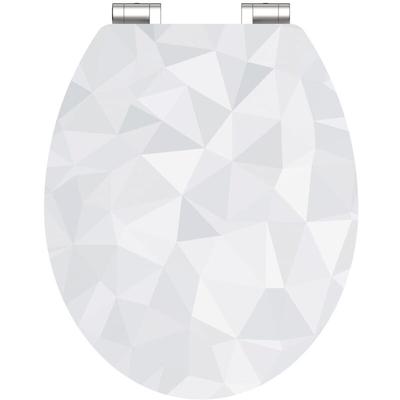 Wc Sitz diamond High Gloss mit mdf Holzkern, hochglänzender Toilettendeckel mit Absenkautomatik