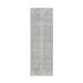 Shahbanu Rugs Gray Tone On Tone Transitional Erased Design Jacquard Hand Loomed Wool And Plant Based Silk Runner Rug (2'6" x 8')