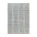 Shahbanu Rugs Gray, Tone On Tone Transitional Erased Design, Jacquard Hand Loomed, Wool And Plant Based Silk, Rug (6'0" x 9'0")