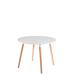 Dom Round Dining Table - White - 30"H x 39"W x 39"D