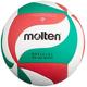 Molten Volleyball V5M4000, Weiß/Grün/Rot, 5