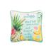 10" x 10" Be A Pineapple Printed Throw Pillow