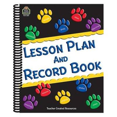 Teacher Created Resources Paw Prints Lesson Plan And Record Book