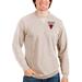 Men's Antigua Oatmeal Chicago Bulls Reward Crewneck Pullover Sweatshirt