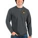 Men's Antigua Heathered Charcoal Milwaukee Brewers Reward Crewneck Pullover Sweatshirt