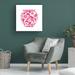 Red Barrel Studio® Farida Zaman 'Chinoiserie I Pink' Canvas Art Canvas in Pink/White | 24 H x 24 W x 2 D in | Wayfair