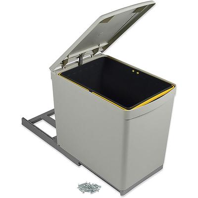 RecyclingRecyclingbehälter für Bodenbefestigung und manuellen Auszug in der Küchenzeile 1 x16 Liter