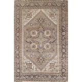 Geometric Heriz Persian Wool Handmade Area Rug for Living Room Carpet - 8'4" x 11'3"