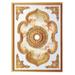 Artistry Lighting, Rectangle 63"x47" Antique Gold Ceiling Medallion with Sepia Sky Angel Center (ART1216-F023)