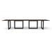 Compel Pivit Open Frame Conference Table Wood/Metal in Black | 30 H x 144 W x 48 D in | Wayfair PIV-CT-OF-144-UMB-BLK-BNDL