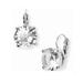 Kate Spade Jewelry | Kate Spade Round Brilliant Crystal Lever-Back Earrings In Silver & Clear Crystal | Color: Silver | Size: Os
