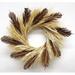 The Holiday Aisle® Dried Blonde Wheat & Fern Frond 22" Wreath in Brown/Yellow | 22 H x 22 W x 5 D in | Wayfair C5339D5B3E184F3BB65D12F3948B8C99