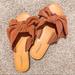 American Eagle Outfitters Shoes | Ae Suede Bowtie Slide | Color: Orange/Pink | Size: 8