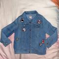 Disney Jackets & Coats | Minnie Mouse Jean Jacket Girls Size 7/8 | Color: Blue/Red | Size: 8g