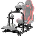 Hottoby Driving Simulator Cockpit Fits PC XBOX PS4 Racing Wheel Stand Fit for Logitech G25 G27 G29 G920 G923 Gaming Steering Wheel Stand Wheels Pedals and Real Racing Seat Not Include