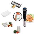 MakeCuisine - Roner Sous Vide - 3 in 1 Vakuumierer, Siegelgerät und Waage - 28 Rollen zum Verpacken und Versiegeln 600 cm und 20 von 300 cm - 50 Sous Vide Vakuumier- und Kochbeutel