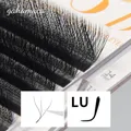 GAHAMACA W Lashes L LU 3D Premade Volume Fans Extension de cils fournitures Faux vison naturel cils