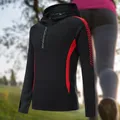 Veste de sport à manches longues pour femme manteau imprimé respirant fermeture éclair football