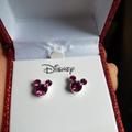 Disney Jewelry | Earrings | Color: Pink/Silver | Size: Os