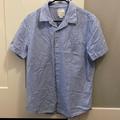 American Eagle Outfitters Shirts | Mens American Eagle Button Down Short Sleeve Sz L | Color: Blue | Size: L