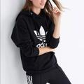 Adidas Tops | Adidas Trefoil Hoodie Sweatshirt | Color: Black | Size: S