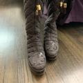 Tory Burch Shoes | Authentic Tory Burch Beautiful Brown Quilted Waterproof Boots. | Color: Brown | Size: 6