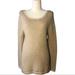 J. Crew Sweaters | J. Crew Beige White Scoop Neck Seed Stitch Sweater M | Color: Tan/White | Size: M