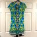 Lilly Pulitzer Dresses | Lilly Pulitzer Short Sleeve Sleeve Shirt Dress- Medium | Color: Blue/Green | Size: M