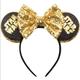 Disney Accessories | Mickey Mouse Disney Star Wars Headband Sequin Ears Cosplay Costume Black Gold | Color: Black/Gold | Size: Os