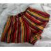 Brandy Melville Shorts | Brandy Melville Striped Short Shorts | Color: Orange/Red | Size: 00