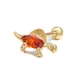 Boucle d'oreille en acier inoxydable petite boucle d'oreille en cristal Animal Cartilage pour