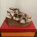 Kate Spade Shoes | Kate Spade Rose Gold Sandal Wedges Sz 9 1/2 | Color: Gold | Size: 9.5