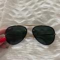 Ray-Ban Accessories | Authentic Ray Ban Aviators | Color: Black/Gold | Size: Os
