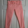 Lilly Pulitzer Jeans | Lilly Pulitzer Peach Jeans With Zippers | Color: Orange/Pink | Size: 00