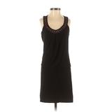 White House Black Market Casual Dress - Mini Scoop Neck Sleeveless: Black Dresses - Women's Size 2X-Small