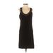 White House Black Market Casual Dress - Mini: Black Solid Dresses - Used - Size 2X-Small