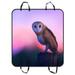 YKCG a Beautiful Barn Owl Perched on a Tree Stump Purple Sky Pet Seat Cover Car Seat Cover for Pets Cargo Mats and Hammocks for Cars Trucks and SUVs 54x60 inches