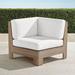 St. Kitts Corner Chair in Weathered Teak with Cushions - Solid, Special Order, Leaf, Standard - Frontgate