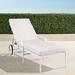 Grayson Chaise Lounge with Cushions in White Finish - Belle Damask Claypot, Standard - Frontgate