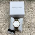 Rebecca Minkoff Accessories | Nib Rebecca Minkoff Boho Watch Leather Works Great! | Color: Gold/Green | Size: Os