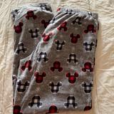 Disney Other | Disney Lounge Pants | Color: Gray/Red | Size: Xl