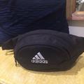 Adidas Bags | Adidas Waist Bag, Black, Adjustable Waist Strap | Color: Black/White | Size: Os