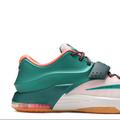 Nike Shoes | Kd Vii 7 Miami Easy Money Green White Orange Nike Kevin Durant Men’s 7 | Color: Green/Orange | Size: 7