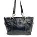 Coach Bags | Coach Gallery F12839 Black Patent Leather Medium Shoulder Tote Bag Turnlocks | Color: Black | Size: Os