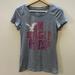 American Eagle Outfitters Tops | American Eagle Outfitters Slim Fit Short Sleeve Crewneck T Shirt, Size Medium | Color: Gray/Pink | Size: M