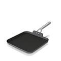 Ninja C30628 Foodi NeverStick Premium 11-Inch Square Griddle Pan, Hard-Anodized, Nonstick, Durable & Oven Safe to 500°F, Slate Grey