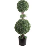 Primrue 33" Artificial Boxwood Topiary in Pot Silk/Plastic | 33 H in | Wayfair D44C48A0D55740EA934AFDB1E931E5F5