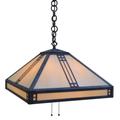 Arroyo Craftsman Prairie 18 Inch Large Pendant - PH-18-AM-BK